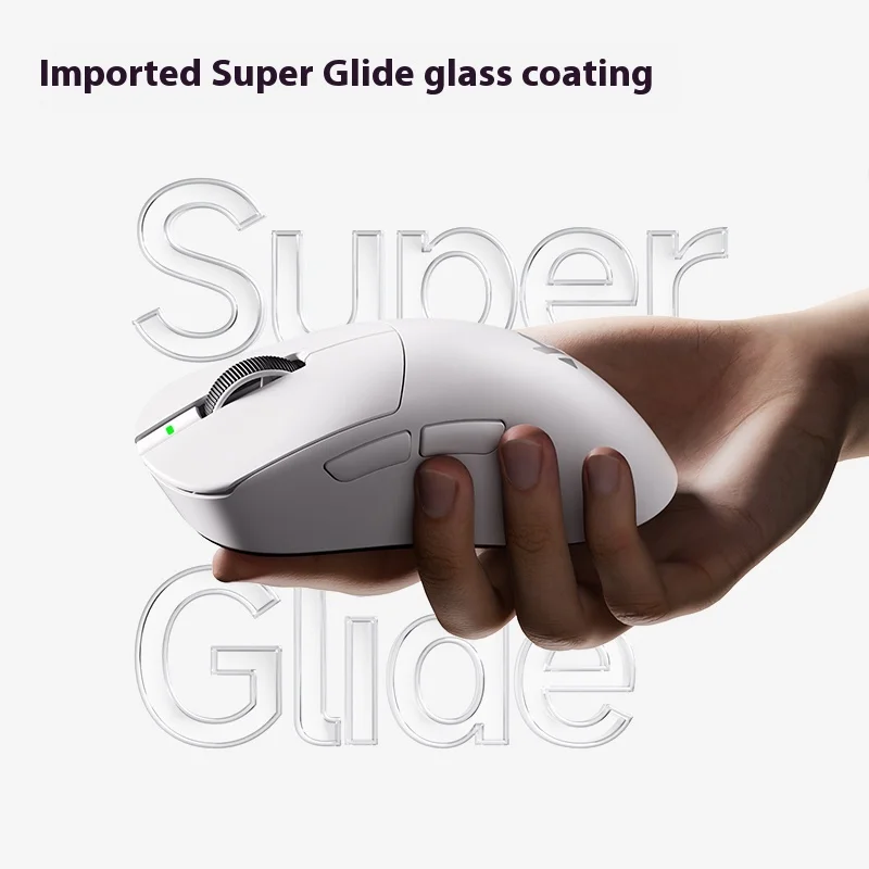 MCHOSE A7 Ultra RE Gaming Mouse 8000Hz Taxa de pesquisa Design ergonômico 20000fps 42000DPI 750IPS Super Glide Coating 500mAh Bateria