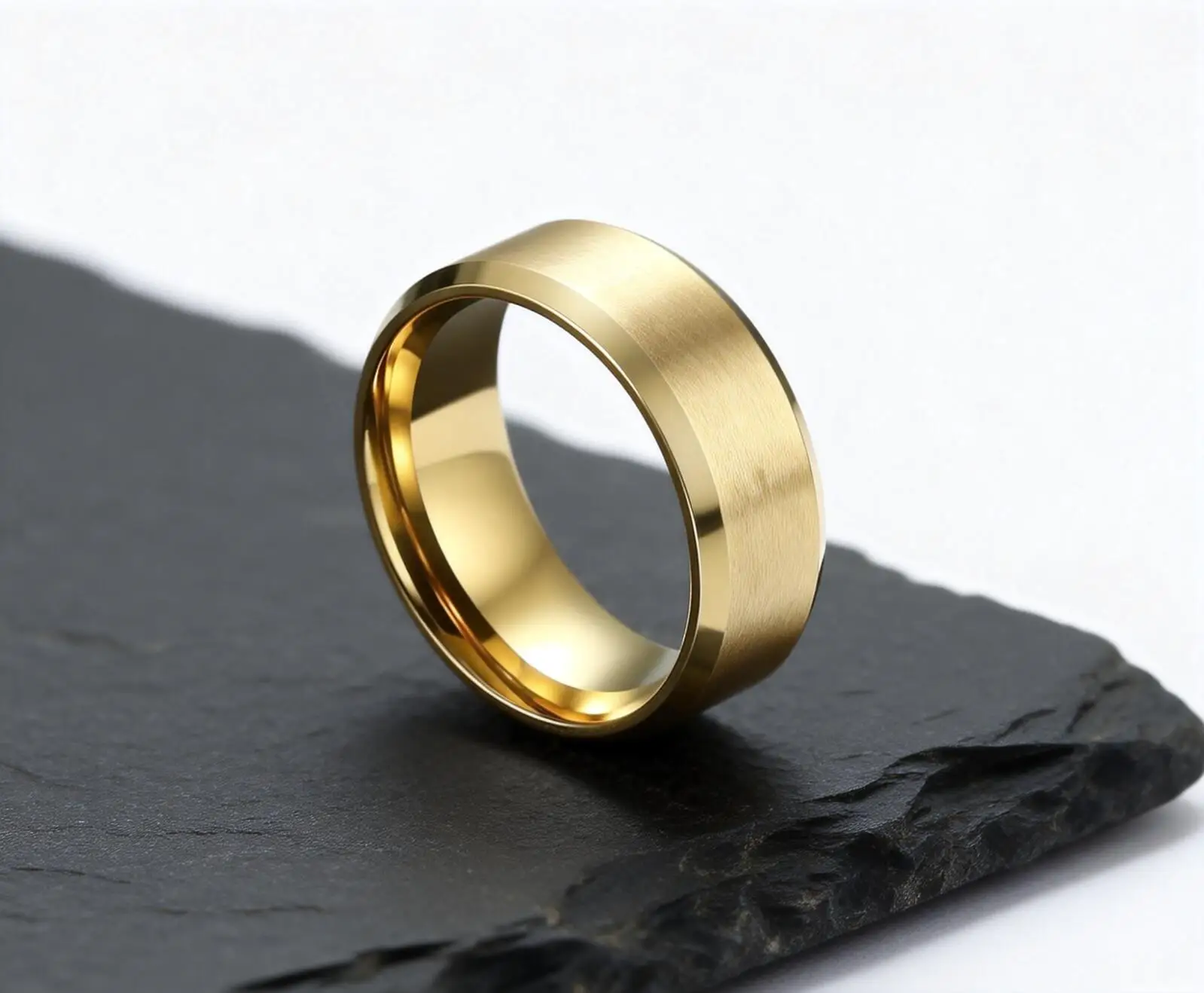 Stilvoller Edelstahl Herren ring, 2mm 6mm 8mm Ehering für Männer Komfort passen uns Größe, Liebe Versprechen Ringe für ihn – Detail 4