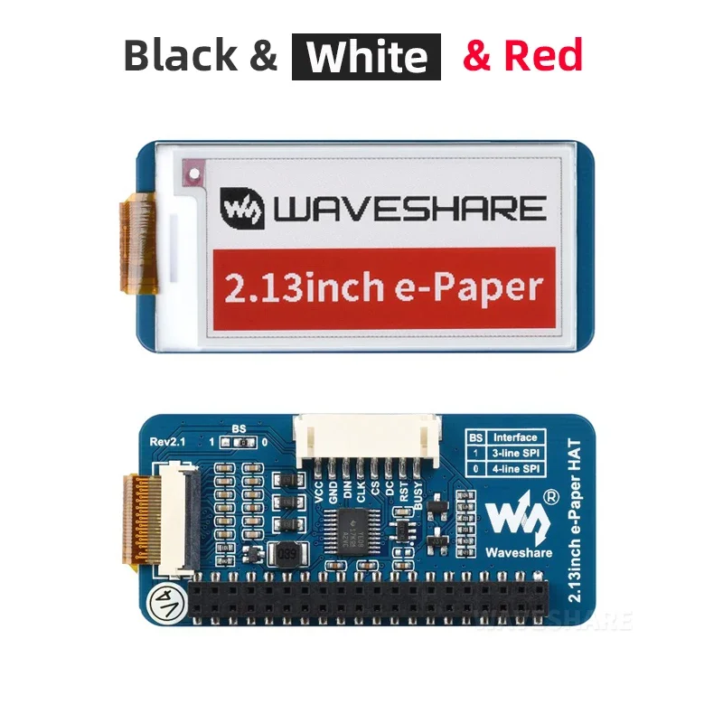 2.13นิ้วหมวกจอแสดงผล E-Ink 250x122 E-Paper SPI interfacescreen สำหรับราสเบอร์รี่ Pi 4B 3B 3B ศูนย์ STM32 jetson NANO สำหรับ Arduino