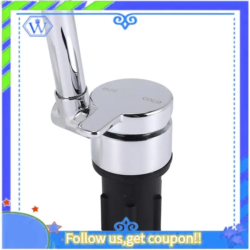 

M46K-Foldable RV Faucet 360 Degree Rotation 9/16 Inlet Thread Single Handle Cold & Hot Water Mixer Copper Faucet For RV Deck