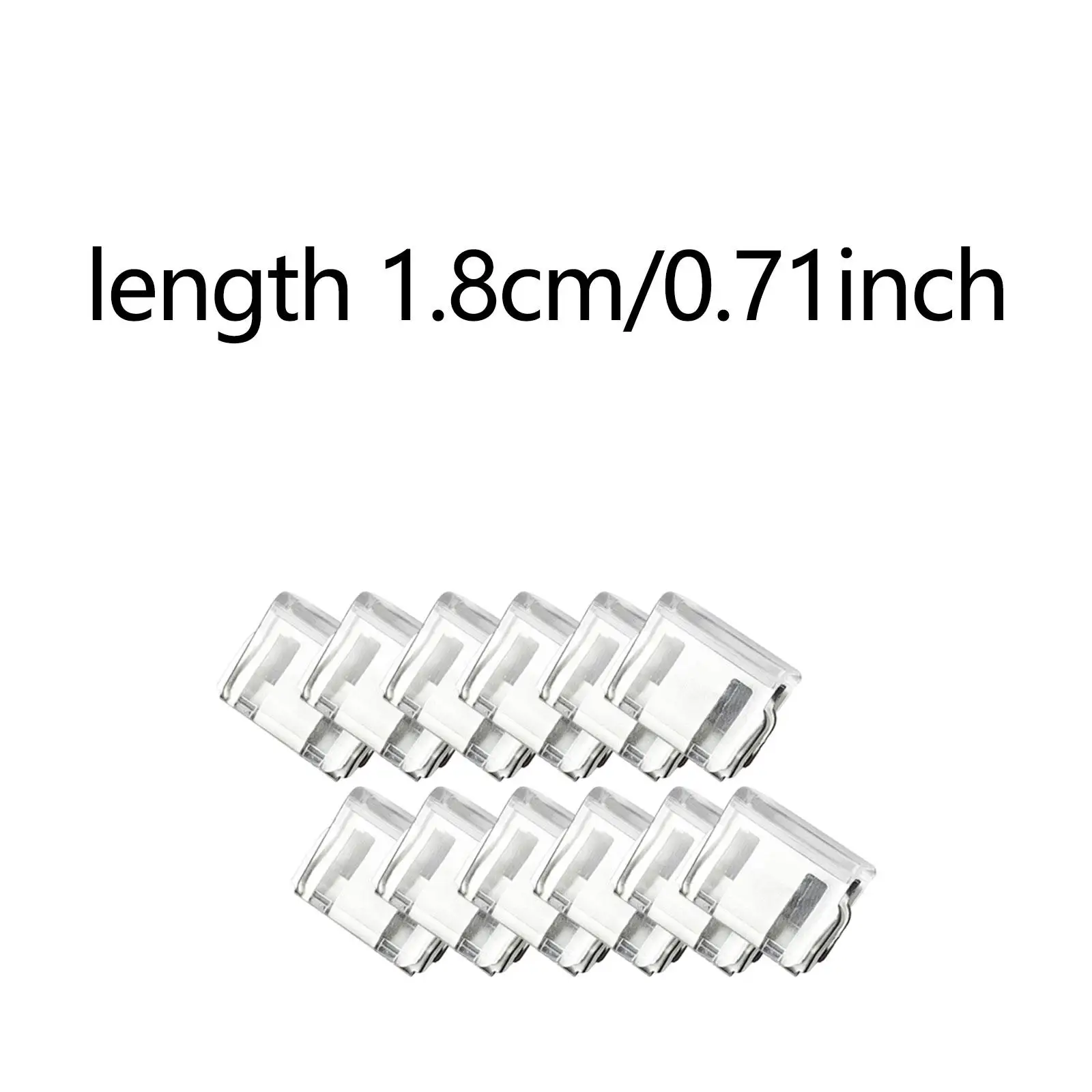 12 قطعة مشبك أمان النافذة أبازيم قوية 0.7 × 1 بوصة ملحق سهل التركيب متعدد الأغراض خفيف الوزن بانت الساق مكافحة السحب كليب #6