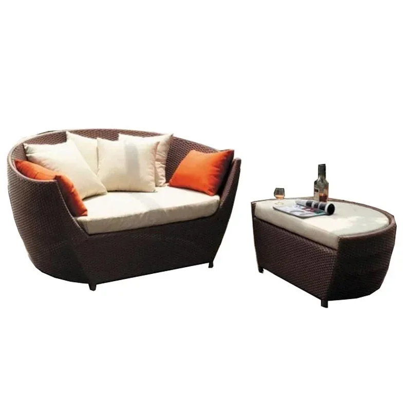 

Courtyard Terrace, Outdoor Rattan Bed, Swimming Pool Beach Loungers, Outdoor Courtyard, Garden Balcony Rattan