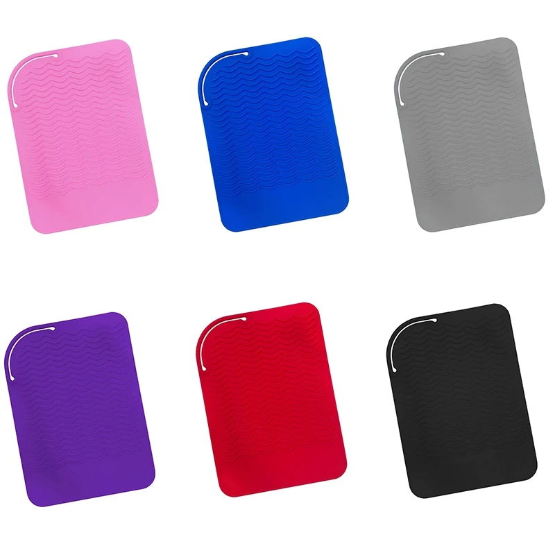 حصيرة سفر من السيليكون مقاومة للحرارة ، وسادة مانعة للحرارة لتنعيم الشعر ، مكاوي تجعيد ، مكاوي مسطحة ، أدوات تصفيف شعر ساخنة أخرى