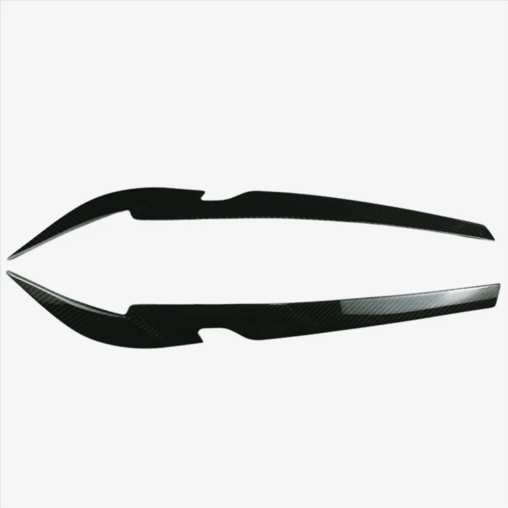 ZF-F Para BMW 5 Series G30 G38 2021-2023 Compatible con faro delantero de coche pegatina embellecedora de fibra de carbono ceja