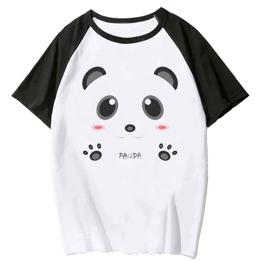 Panda t-shirts women anime comic t-shirts female designer clothing