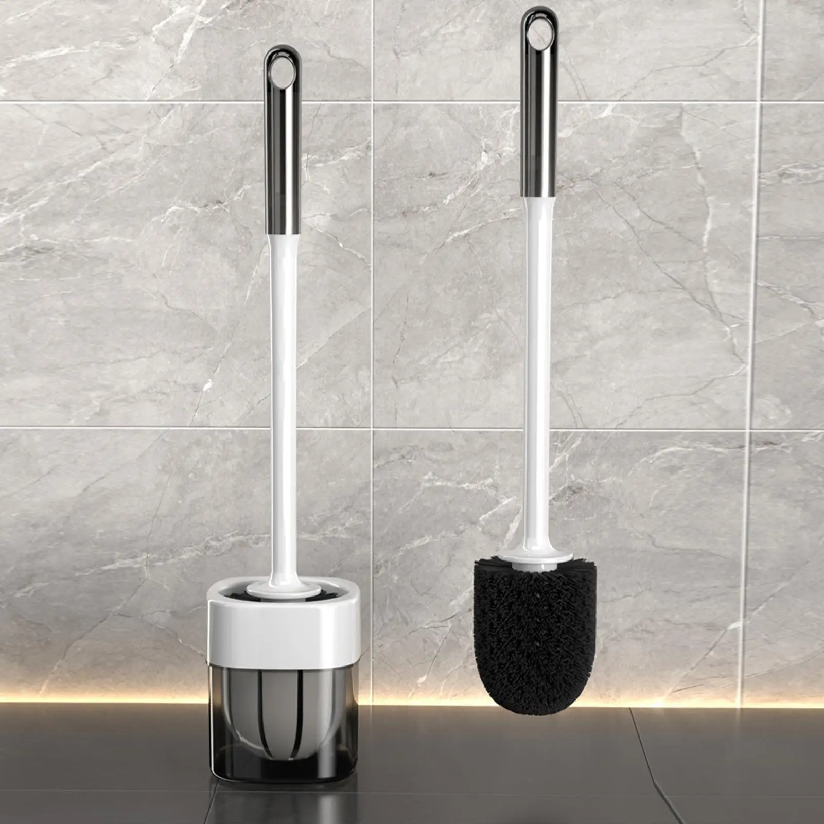 

Toilet Brush and Holder Wall Mounted Cleaner Scrubber Plunger Toilet Brush for Shower Floor Tile Tub Grout Home Cleaning