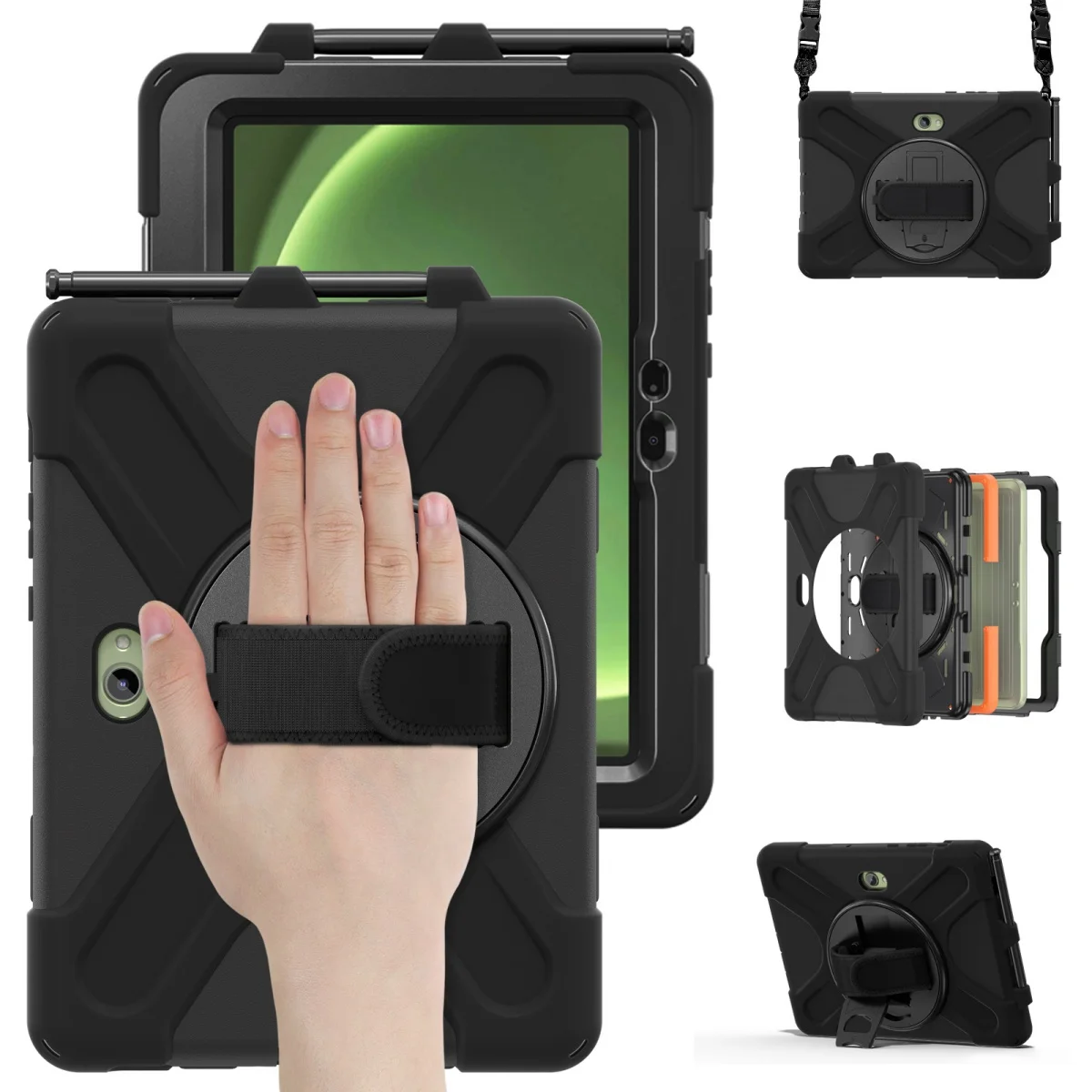 Active5 Pro Anti-Fall Protection Case For Samsung Galaxy Tab Active 4 Pro T636B 10.1 inch Tablet Handheld Rotating Cover SM-T540