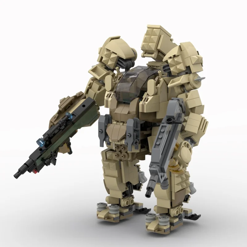 645 stücke MOC AMP anzug Wüste Camouflage Creatored Modell Bausteine Architektur Montieren DIY spielzeug Ziegel Weihnachten geschenke Kinder