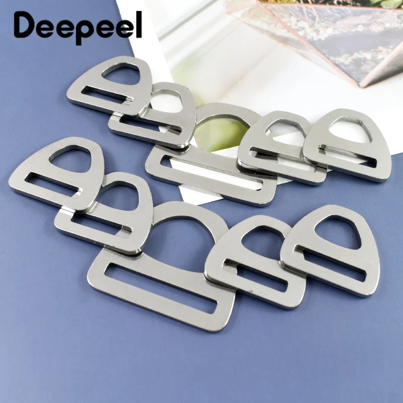 

5/10Pcs 22/25/38mm 304 Stainless Steel Triangle Buckles D Ring Adjust Clasp Belt Buckle Backpack Strap Loops DIY Bag Accessories