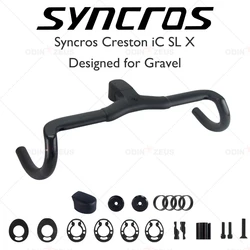 Syncros Creston Ic Sl X Carbon Fiber Road Integrated handlebar Gravel Focused One Piece Cockpit For Addict Gravel Frame