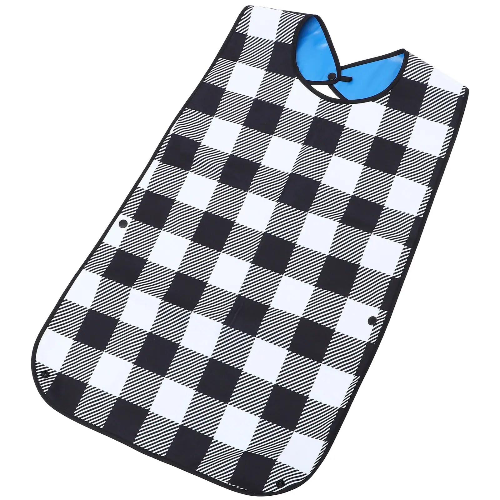 Washable Adult Bib Reusable Polyester Eating Bib Clothing Protector for Seniors Elderly Adults Students Rehab Patients Mealtime