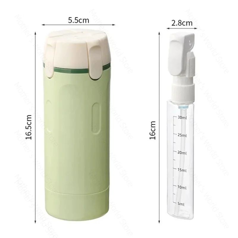 1pcs 4-in-1 Emulsion Dispenser Bottle, Travel Bottle, Minimalist with Labels, Travel Dispenser Bottle, Toiletry Container
