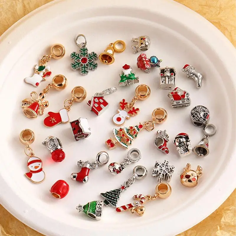 Christmas Charm Pendant For Crafting Alloy Pendants Jewelry Findings Christmas Charm For DIY Jewelry Making Christmas Jewelry