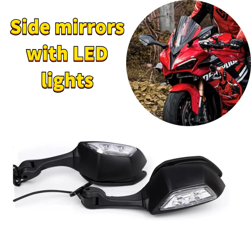 

Для Honda CBR650R CBR650F CBR250R CBR300R CBR500R боковые зеркала заднего вида со светодиодной подсветкой указателя поворота для CBR 300R 500R 650R 650