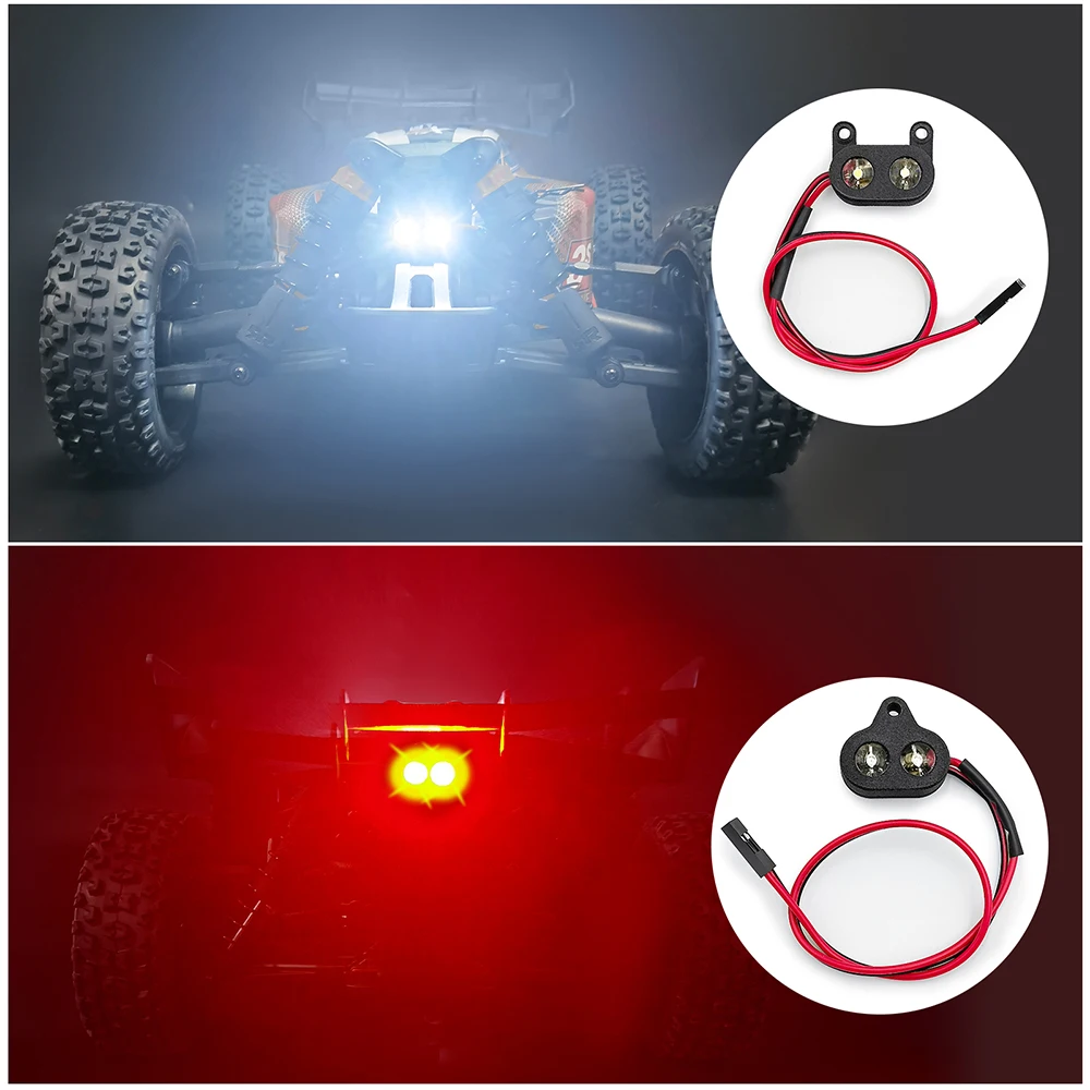 TRINOOD Headlight Taillight Set LED Light Lamp Spotlight for 1/8 TYPHON 4WD V3 3S BLX Brushless Buggy Upgrade Parts