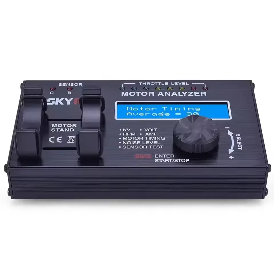 SKYRC Brushless Motor Analyzer Input Voltage7.4-8.4V LCD Tester Noise Range 60-120dB for Checker Sensor/Sensorless RC Drone Part