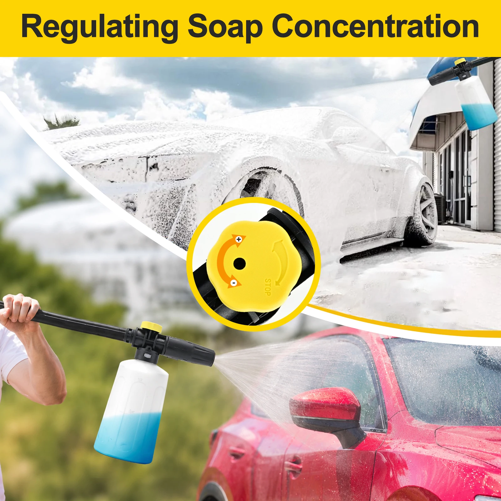 Pressure Washer 750ML Snow Foa - огляд і ціна Bear Spray Clip