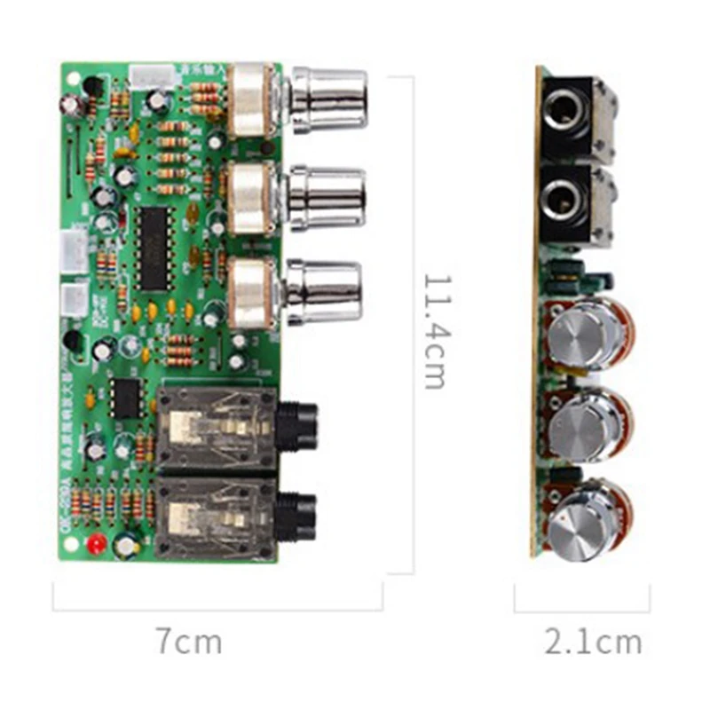 DC12-18V PT2399 Digital Microphone Audio Amplifier Board Karaoke Plate Reverb Preamplifier Tone Board