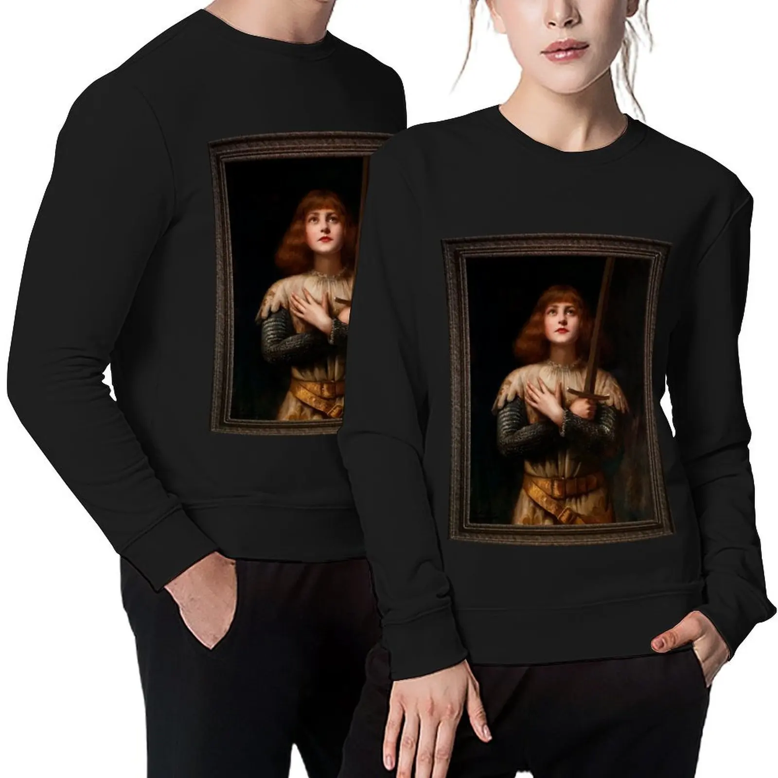 

Sainte Jeanne d'Arc by Paul Antoine De La Boulaye Classical Fine Art Xzendor7 Old Masters Reproductions Pullover