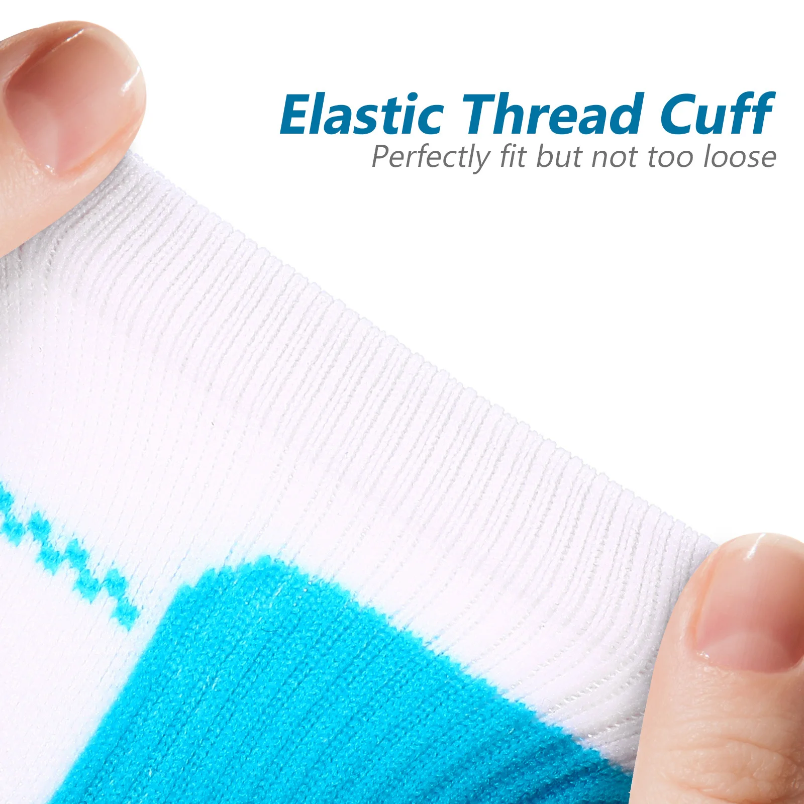 زوج من جوارب ضغط القدم لالتهاب اللفافة الأخمصية كعب توتنهام لتخفيف الآلام أزرق أبيض إضافي توسيد قوس دعم كل يوم #3