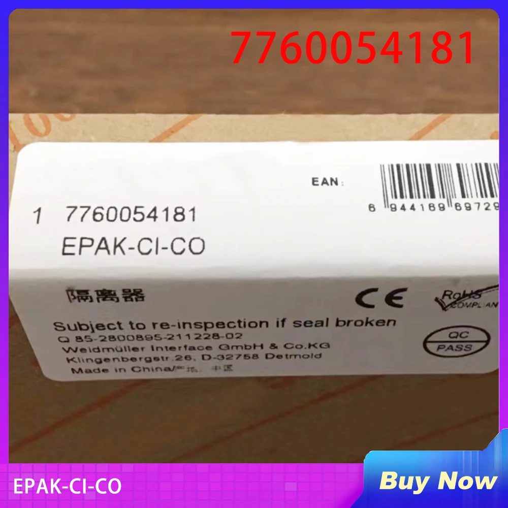 

7760054181 For Weidmuller Signal Isolator EPAK-CI-CO