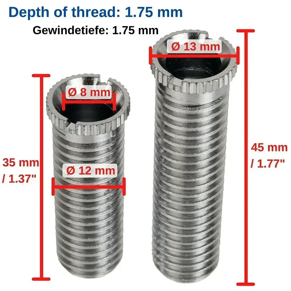 1/2/5 Pcs Kitchen Sink Strainer Screws 35mm 45mm Kitchen Sink Basket Strainer Stainless Steel Threaded Screw Connector