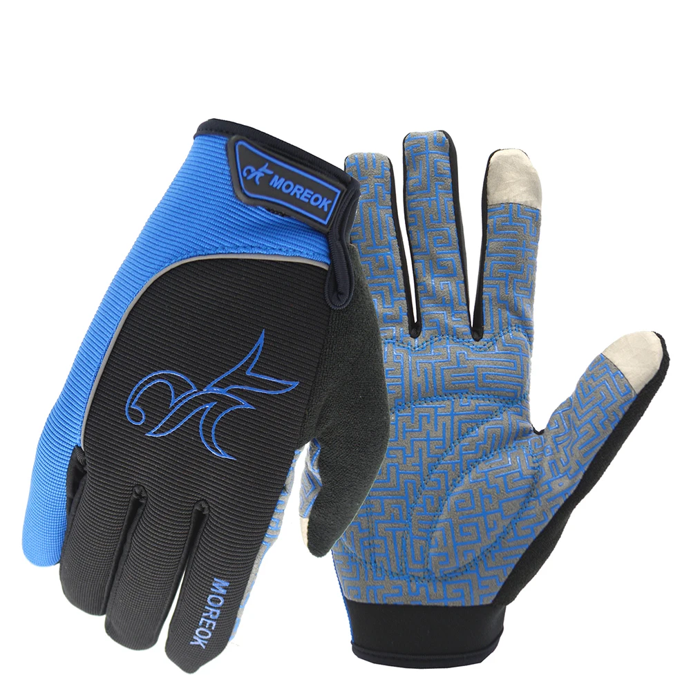 BIKINGMOREOK Cycling Gloves Full Finger Autumn Touch Screen Warm Bike Gloves for Driving,Cycling,Riding,Running for Men Women