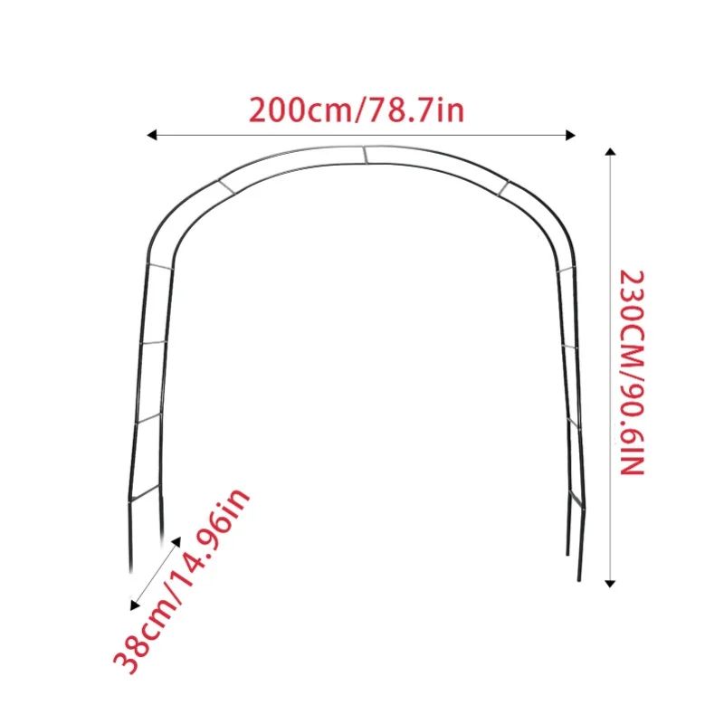 gardening-wedding-outdoor-arch-iron-wedding-flower-stand-moon-grape-loofah-climbing-frame