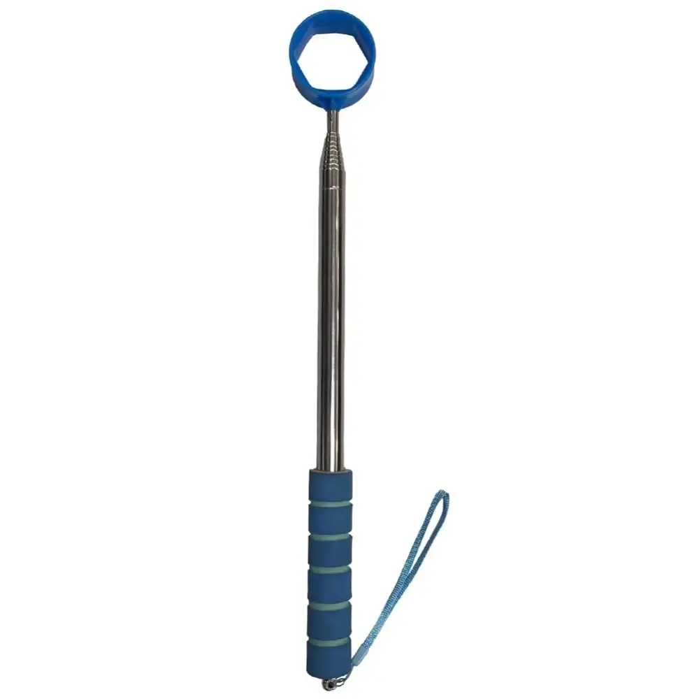

Extendable Telescopic Golf Ball Retriever Adjustable Non-Slip Handle Stainless Ball Grabber Two-Sided Rounded Head