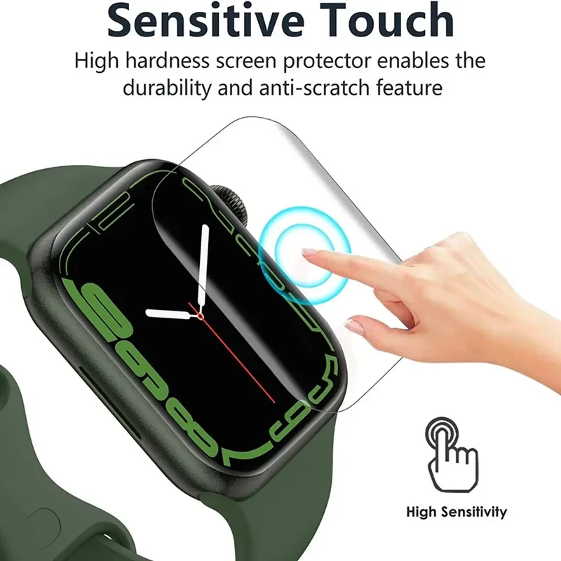 5 piezas película de hidrogel para Apple Watch 9 5 6 SE 3 2 1 40MM 44MM 42MM 38MM protector de pantalla para Apple Watch Ultra 49MM 7 8 41MM 45MM 4