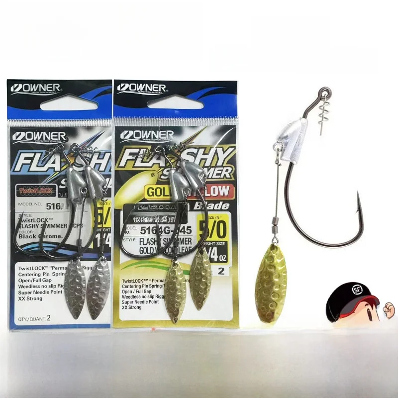 anzol-giratorio-com-glitter-para-pesca-de-fundo-marca-owner-fabricado-no-japao-para-pesca-em-rios-por-menos-de-50-yuan