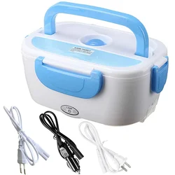 Plastic Electric Heating Lunch Box 12V 24V 110V 220V Car Truck Office Outdoor Meal Food Warmer Container Heater Bento Box Set