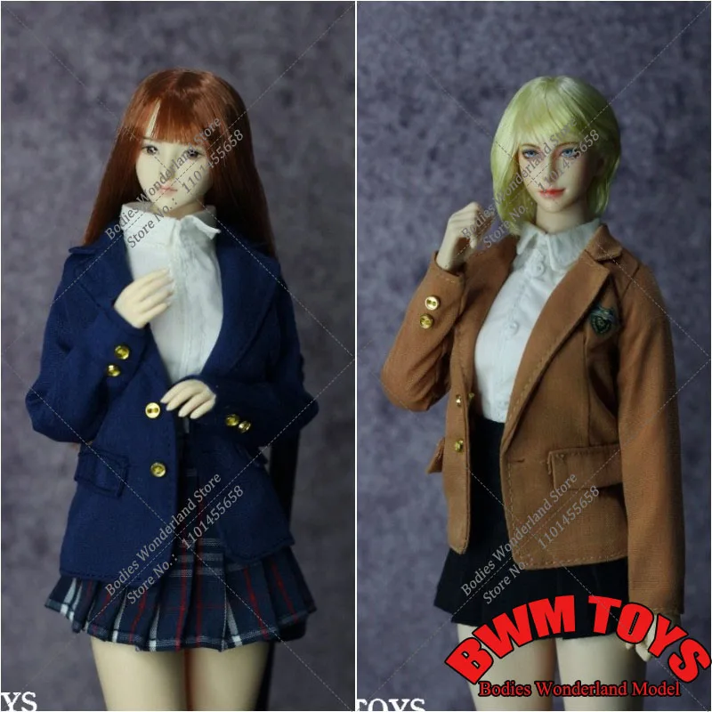 

DMTOYS 1/6 Waistband Jacket England Suit Coat School Girl JK Tops Clothes Model Fit 12-inch Soldier Action Figure Body Dolls