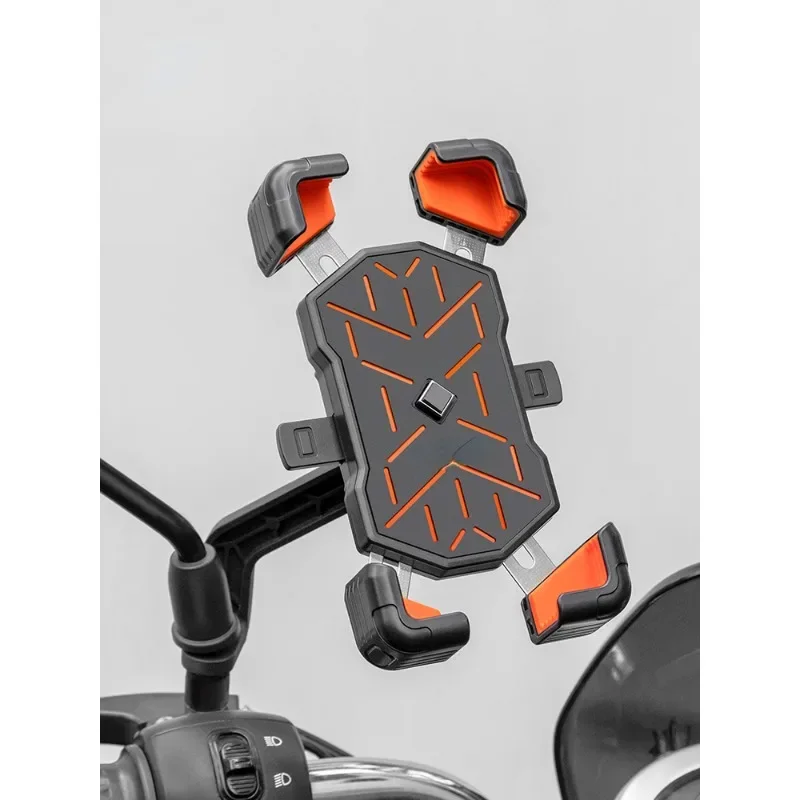 Electric vehicle mobile phone holder Motorcycle takeaway driving navigation shockproof bicycle mobile phone holder