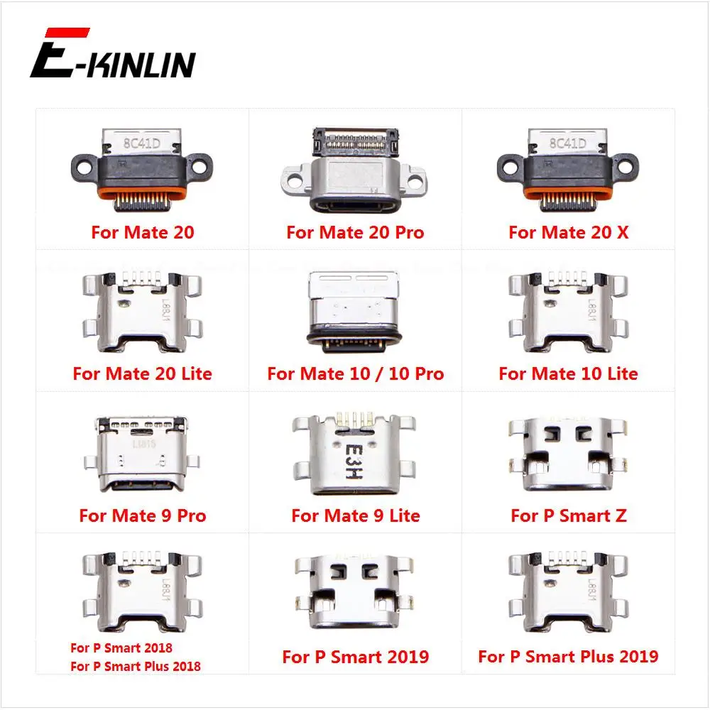 

USB Jack Connector Charging Dock Plug Port For HuaWei Mate 20 X 10 9 Lite Pro P Smart Z Plus 2019 Micro Type-C Charge Socket