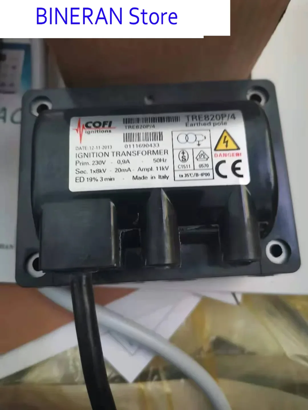 

Высоковольтный пакет TRS830P Трансформатор зажигания горелки TRE820P/4 TRE820PISO