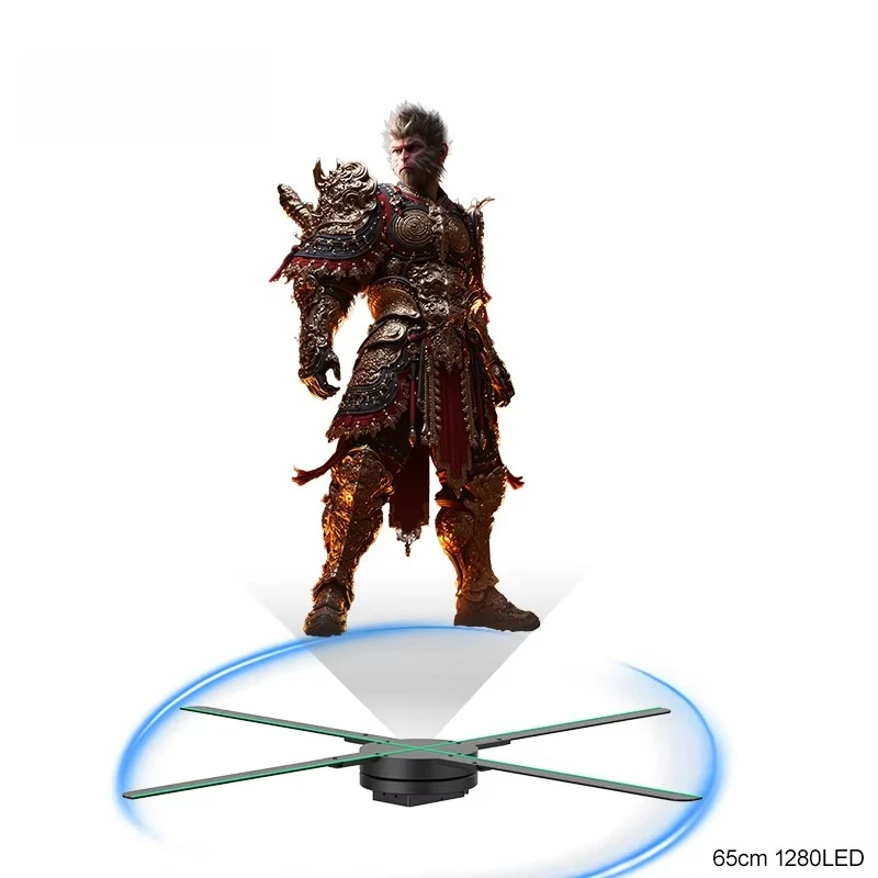 

COEUS портативный 65 см TFT 1280LED 4 лопасти разделенный голый светодиодный дисплей разрешение плеер 3D голограмма рекламное оборудование вентилятор