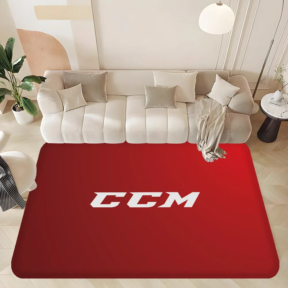 C-CCM Hockey Floor Mat Rectangle Anti-slip Home Soft Badmat Front Door Indoor Outdoor Mat Welcome Doormat