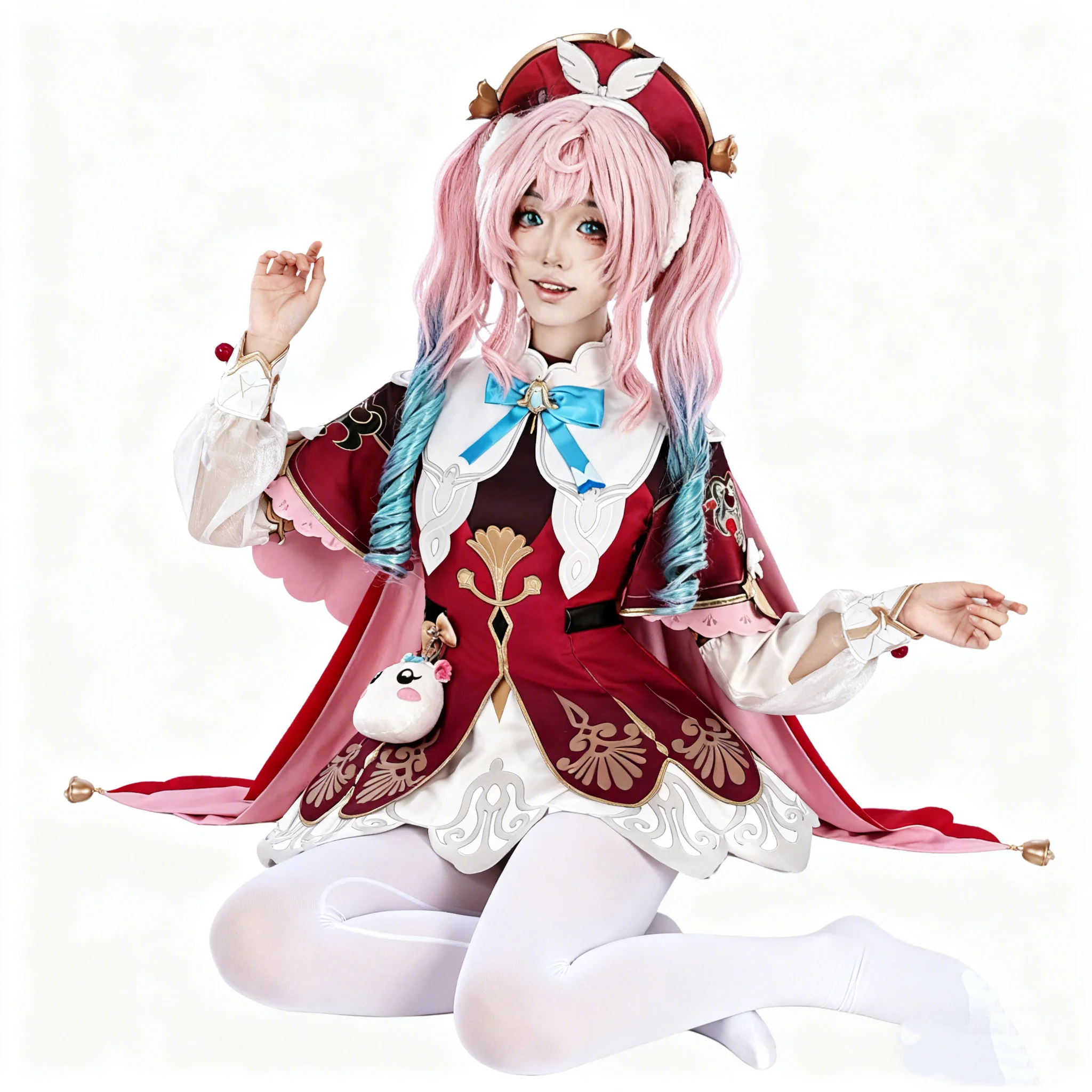 Honkai 스타 레일 게임 하이아신 코스프레 의상 가발 모자 유니폼 풀 세트 푹신한 공주 드레스 카니발 크리스마스 파티 의상