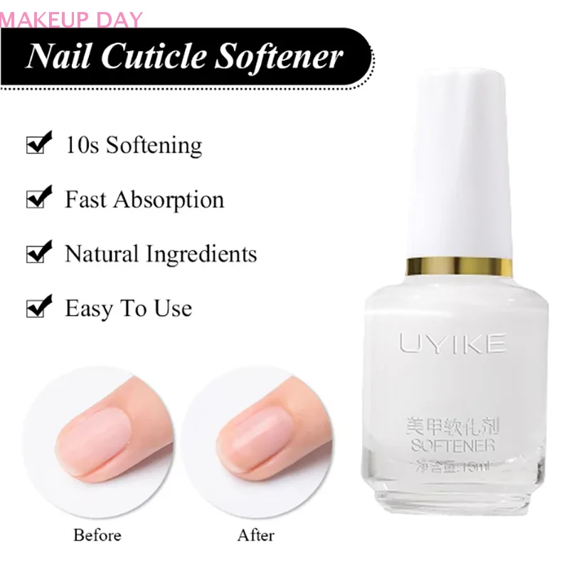 15ml Nail Cuticle Remover Softener Exfoliator Cuticle Oil Nail Treatment Manicure Soften Dead Skin Nails Care