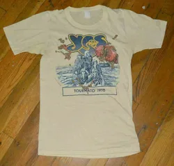 New 1978 YES Vintage Rock Band Concert Tour T-Shirt TT3454