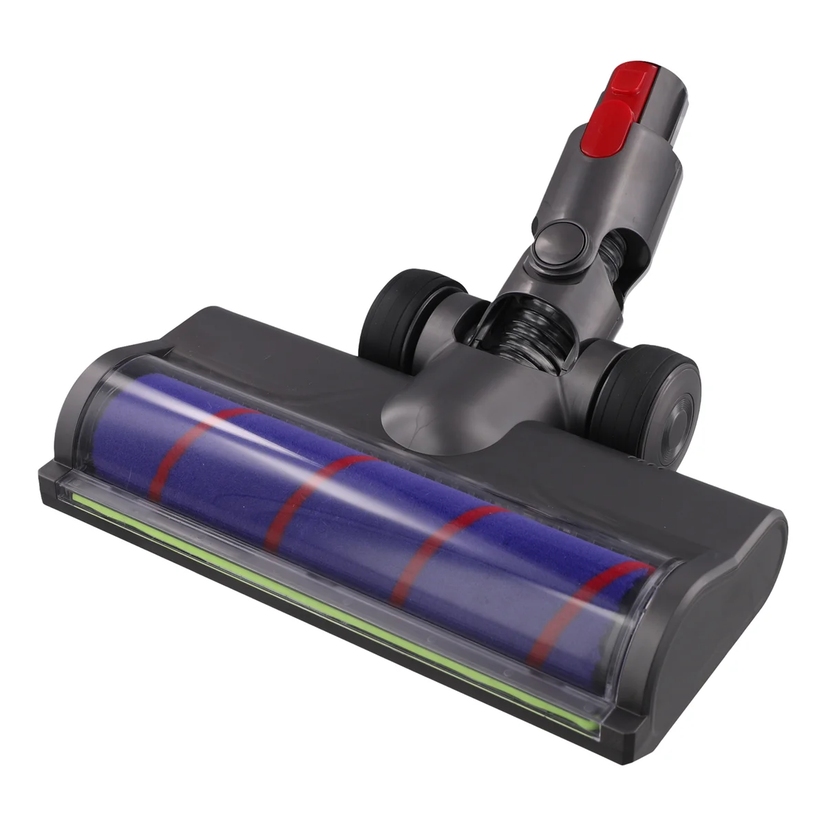 Testina di pulizia per spazzole a rullo morbido per Dyson V7/V8/V10/V11/V15 con luci antipolvere verdi a LED