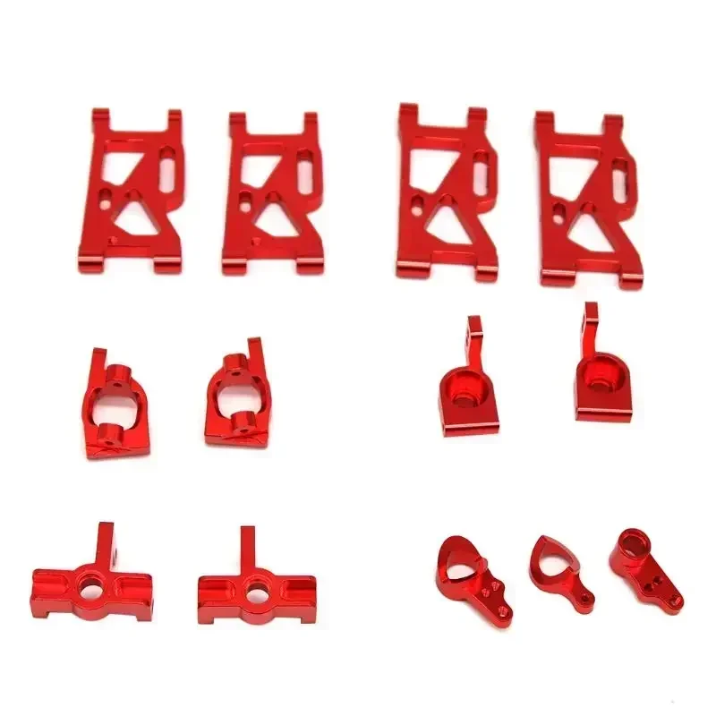 Metalowa podstawa wahacza kierowniczego C, tylna piasta, siedzisko, części do tuningu dla Wltoys 144001 1/14 RC Car