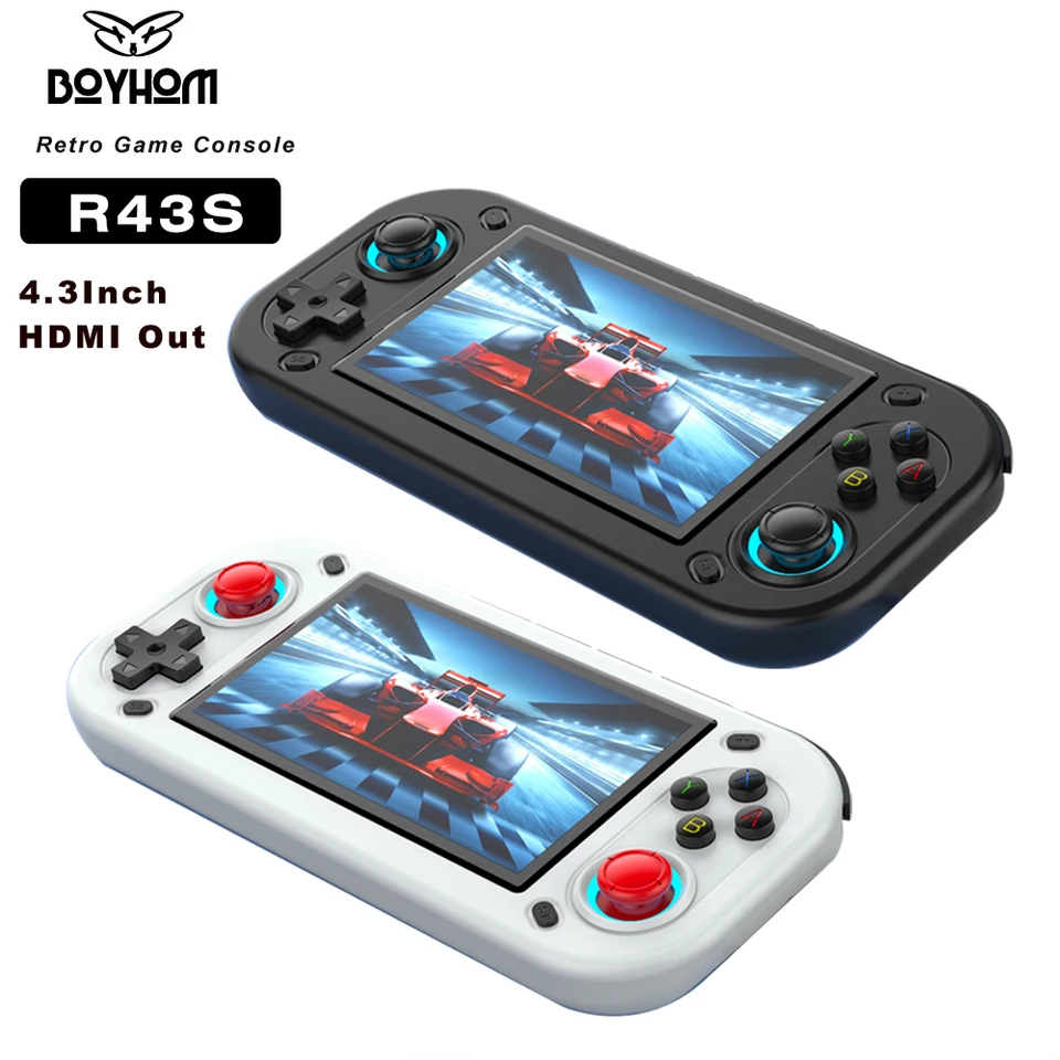 Console Rétro R43S – 20 000 Jeux Intégrés, Écran IPS 4,3” Et Autonomie De 6h Pour Des Heures De Fun !