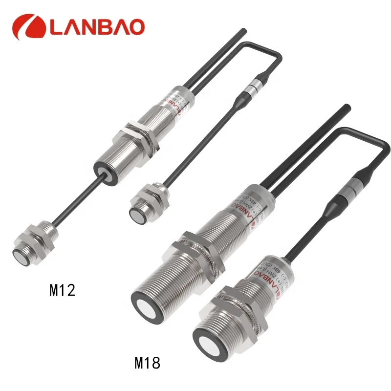 LANBAO 20-30VDC NPN NO/NC Sensing distance 40-500MM Ultrasonic Sensor