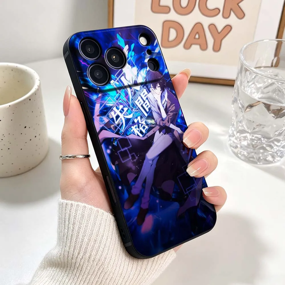 Anime Bungo Stray Dogs Comics Phone Case For Apple iPhone 17 Air 16 16e 15 14 13 12 11 XS Pro Max Plus Black Soft Cover