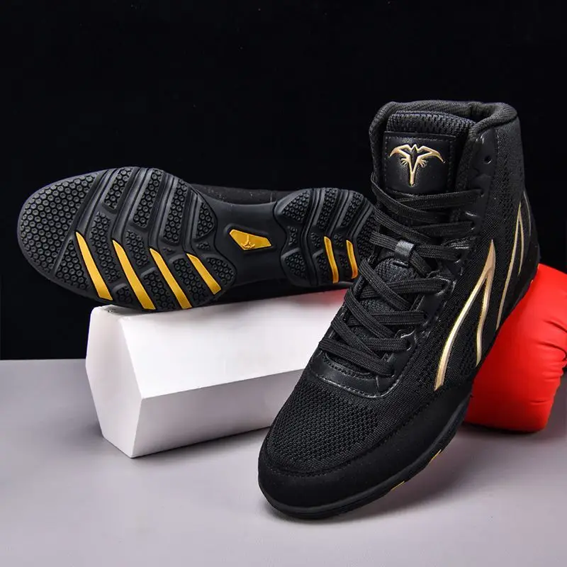 

New hot summer professional unisex breathable wear-resistant comfortable athletic training wrestling shoes boxing Very good