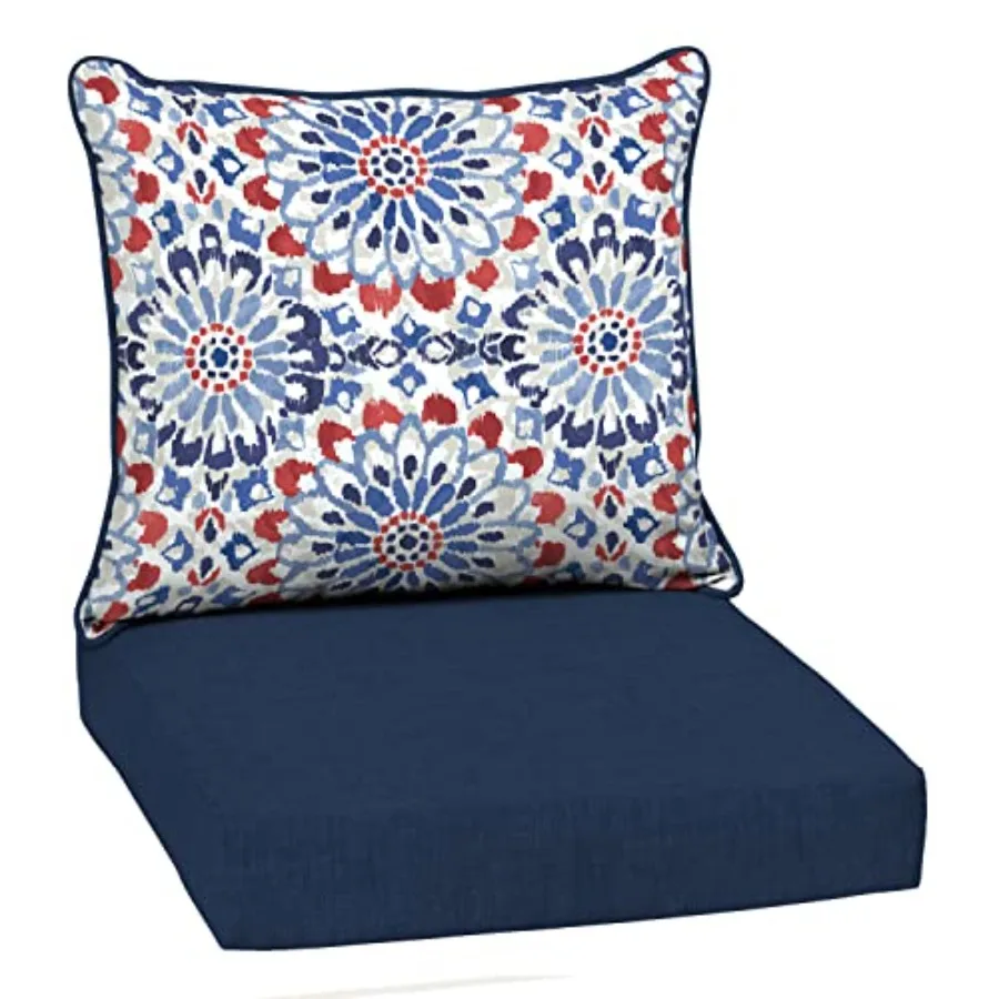 

Arden Outdoor Deep Seat Cushion Set 22 in x 24 in Weather-Proof Rain-Proof Fade Resistant Patio Cushion