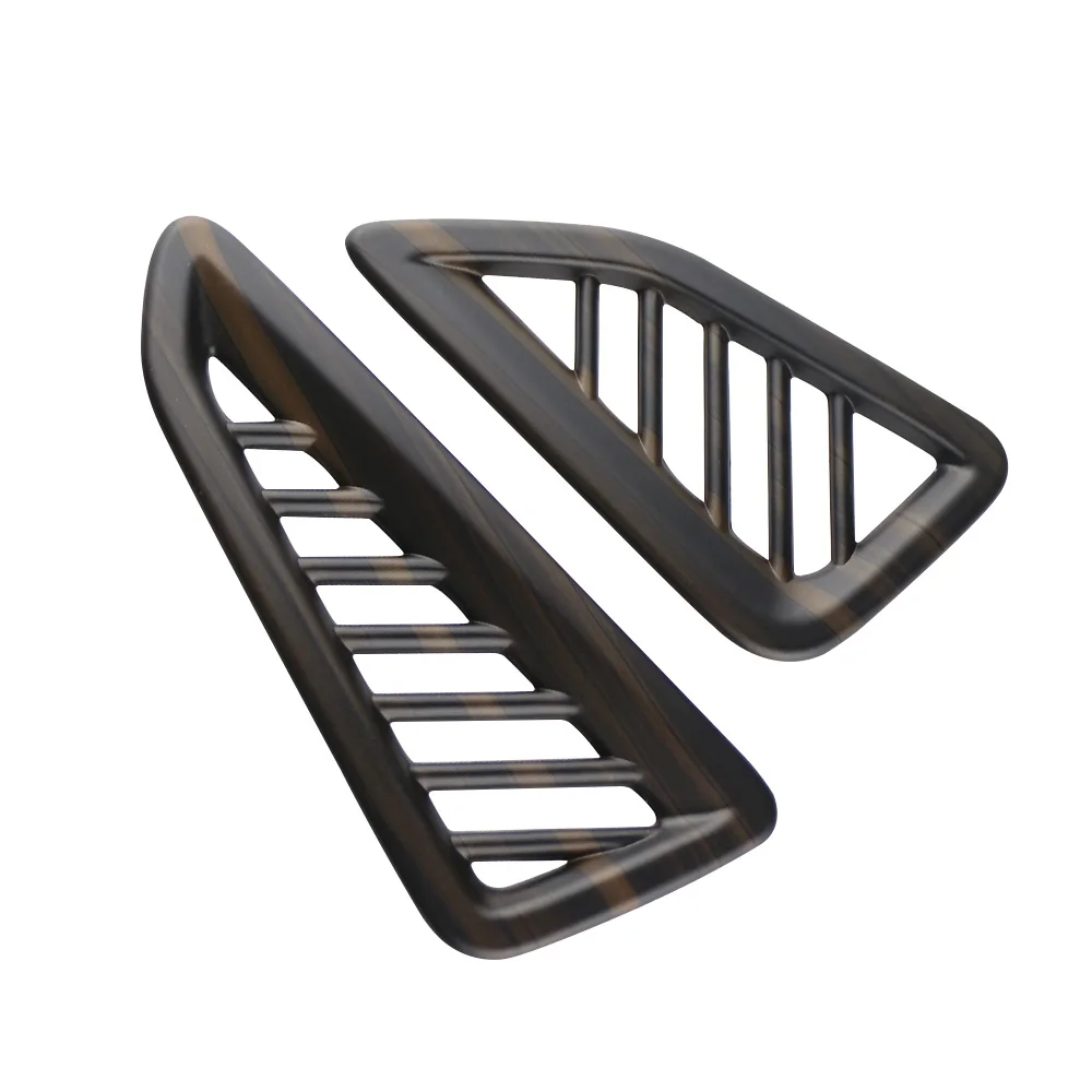 For Toyota Corolla Cross XG10 Hybrid 2021 - 2025 LHD Front AC Outlet Cover Frame Air Conditioning Vent Sticker Trim ABS 2 Pcs