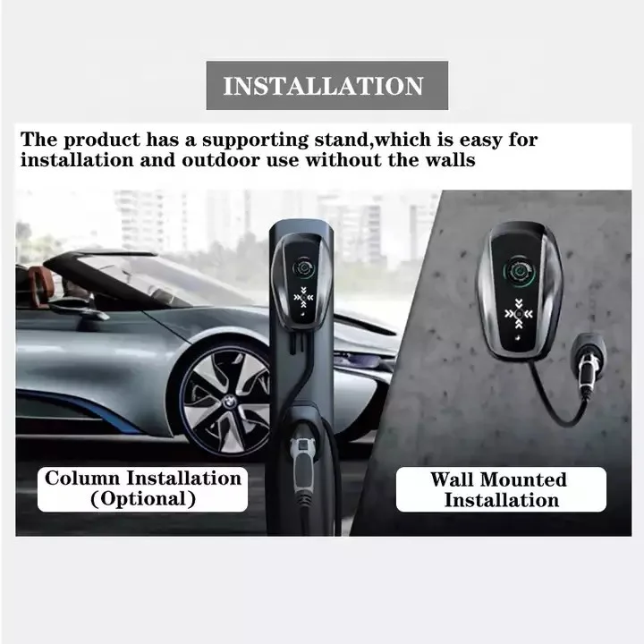 7KW 32A Home EV ChargerLevel 2 AC EVSE Wall Box Type2 32amp Smart Car EV Wallbox EU Type 2 RFID EV Charger Station - view 6